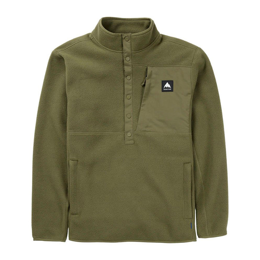 En Fleece, Cinder Pullover i farven Forest Moss