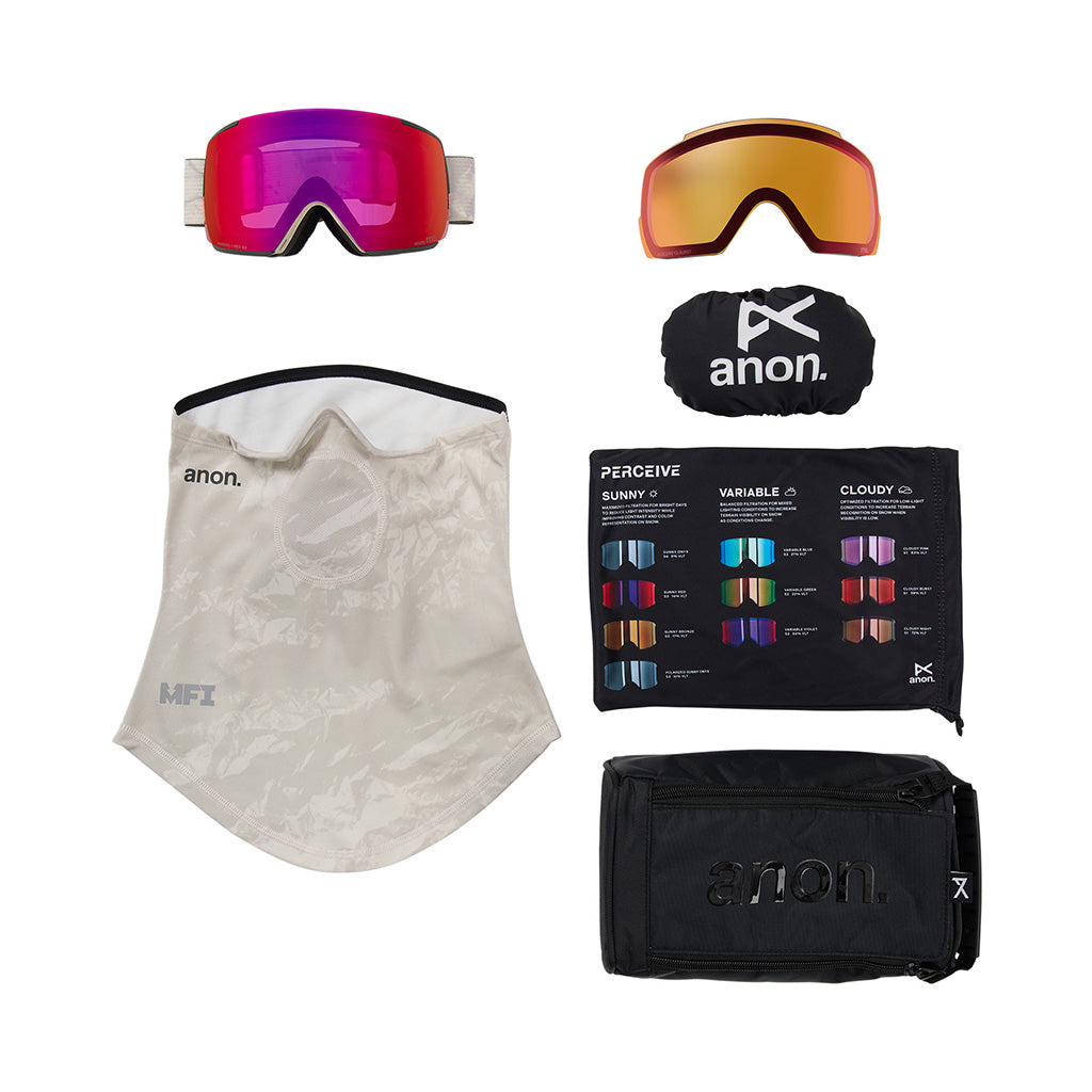 M5 Goggles - Skibrille + Ekstra Linse & Halsrør