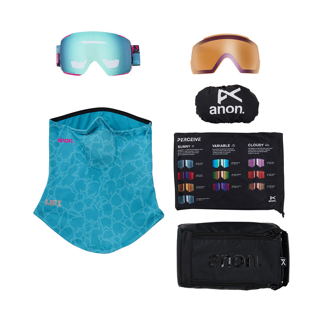 M5 Goggles - Skibrille + Ekstra Linse & Halsrør