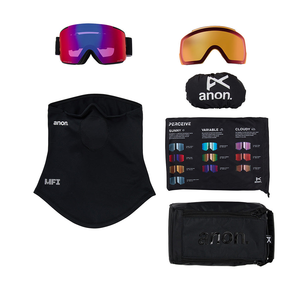 M5 - Skibrille + Ekstra Linse & Halsrør