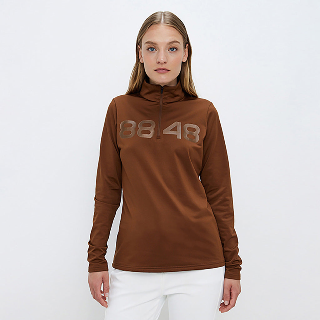 Fairlee Sweat Midlayer i farven Cashmere brun set forfra