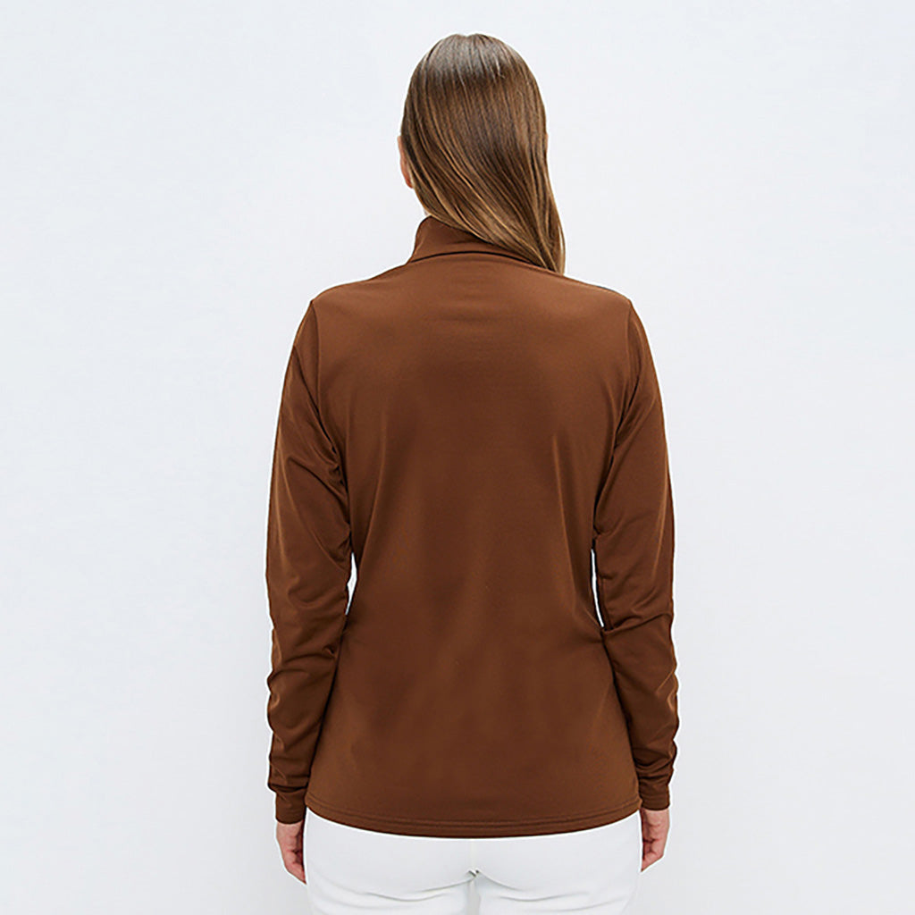 Fairlee Sweat Midlayer i farven Cashmere brun set bagfra