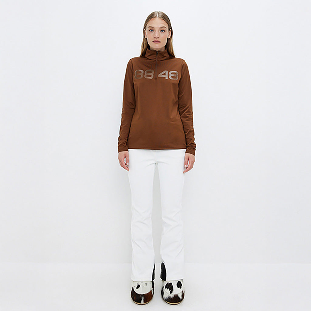 Fairlee Sweat Midlayer i farven Cashmere brun set forfra på afstand