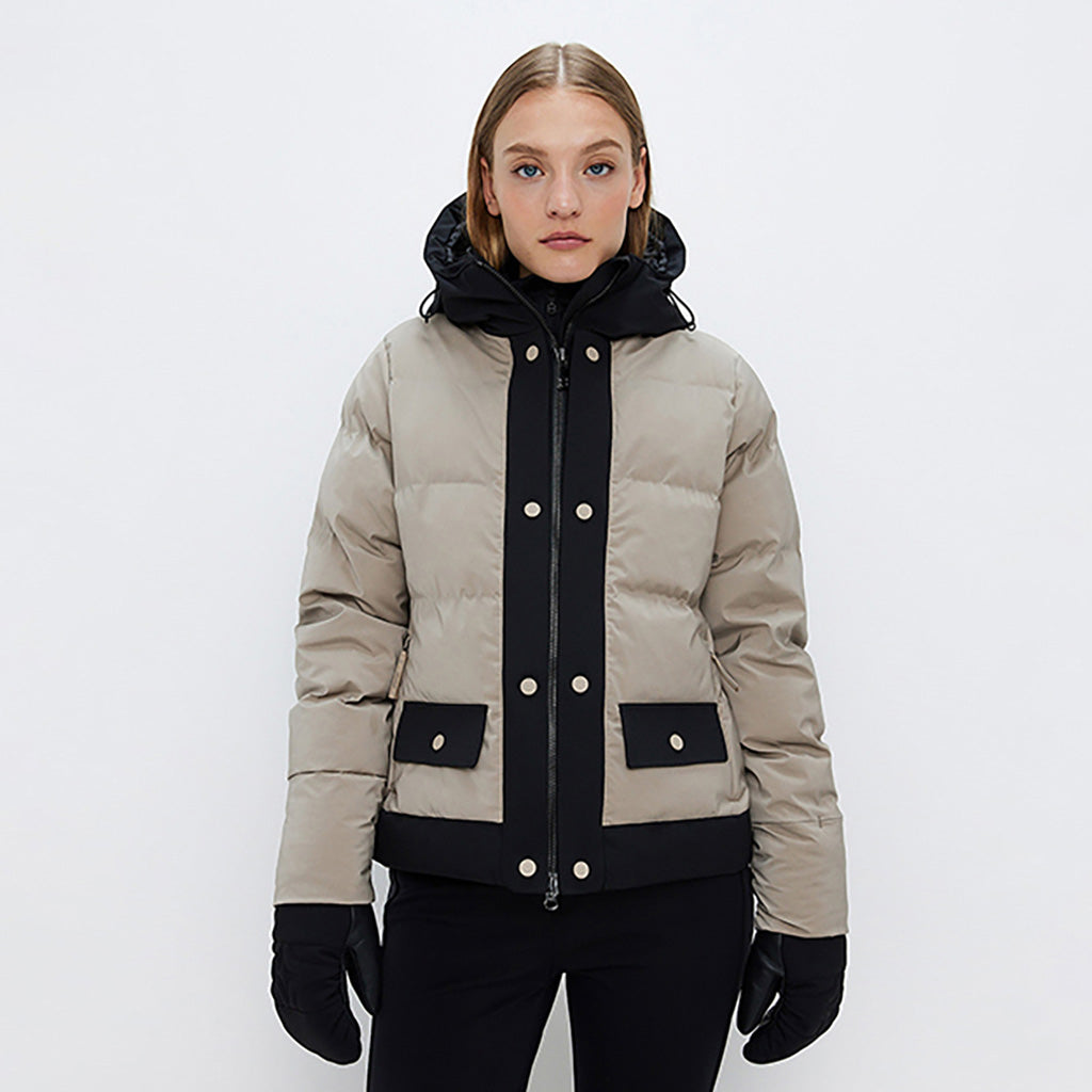 En Skijakke, Harlo Ski i farven Lt Beige set forfra