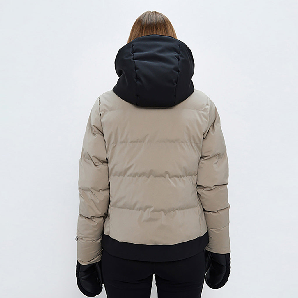 En Skijakke, Harlo Ski i farven Lt Beige set bagfra