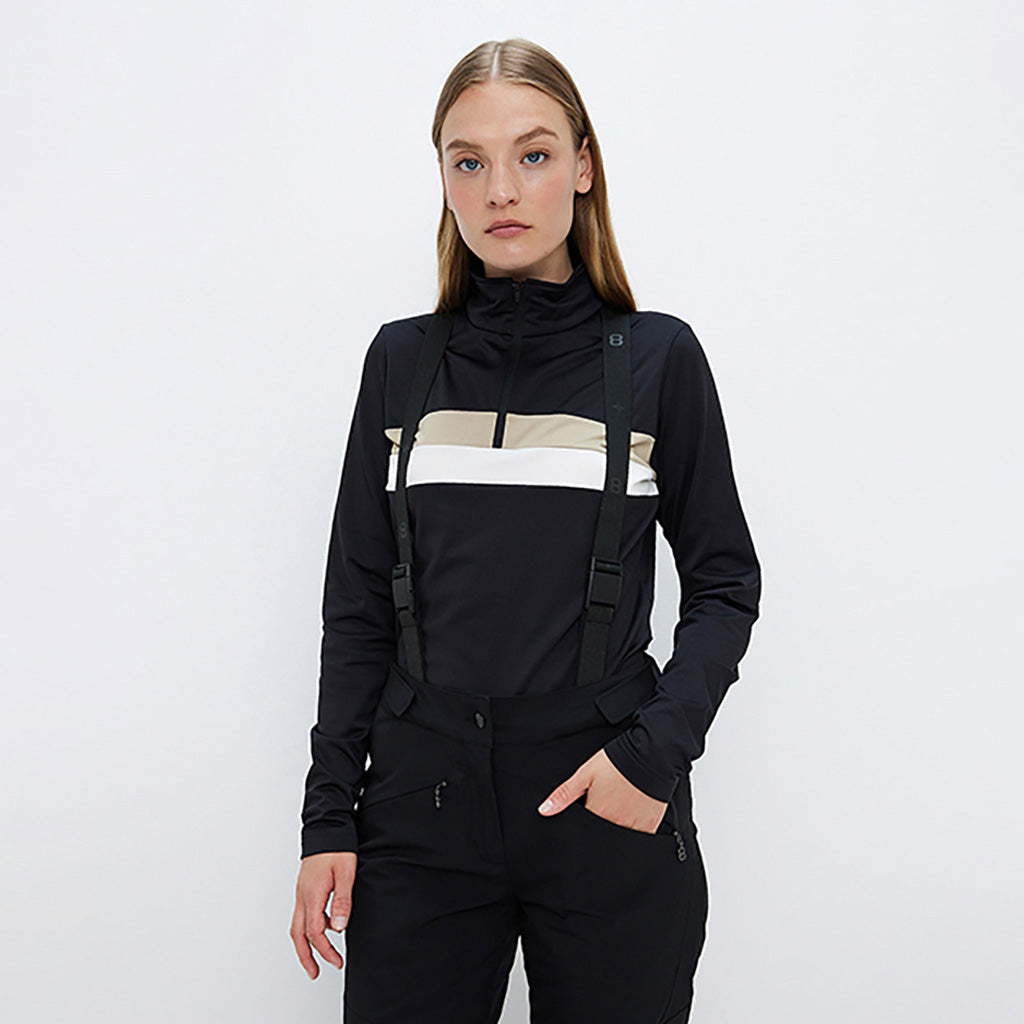 Sofie Skibukser i farven sort set forfra