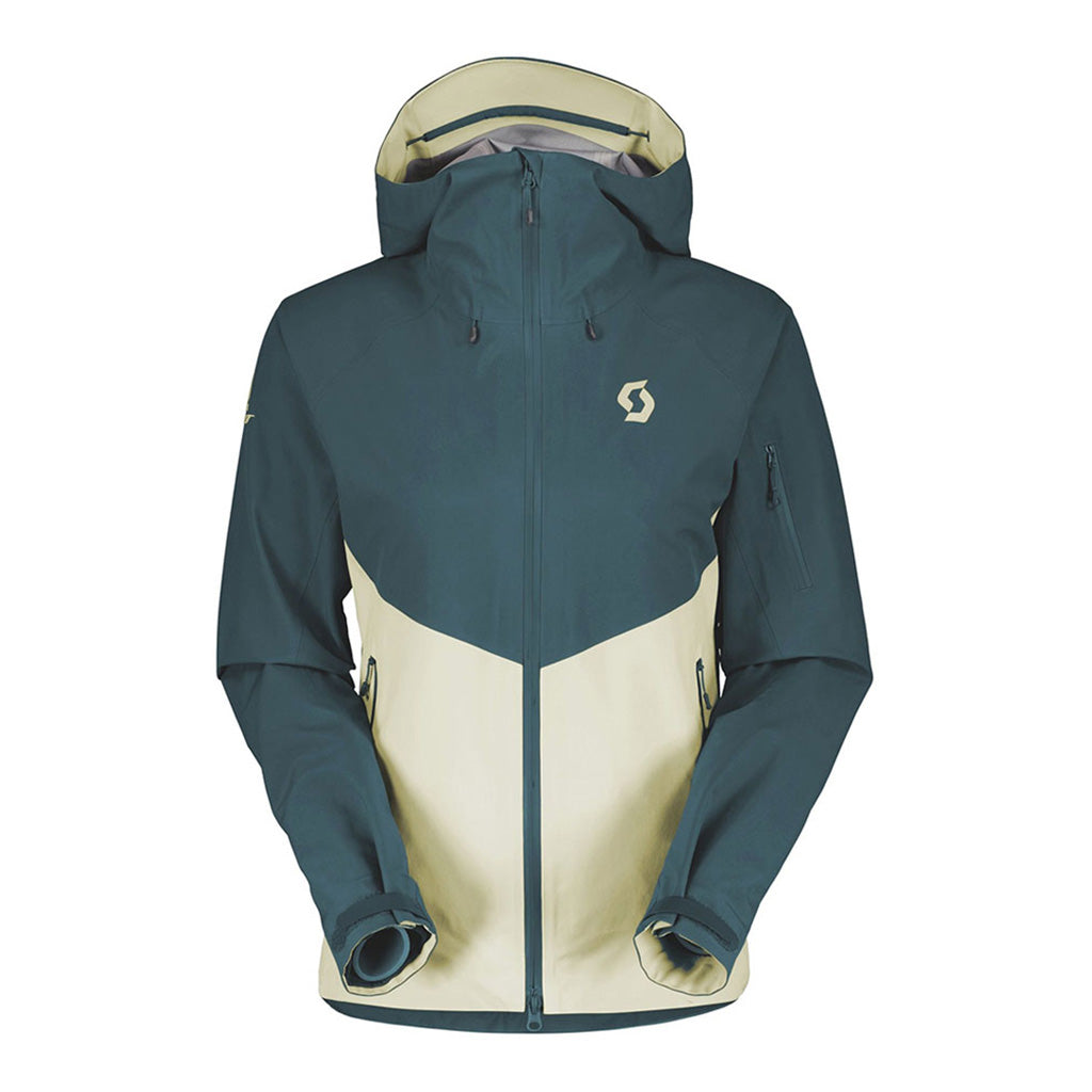 En Skijakke, Explorair 3L i farven grøn/gul