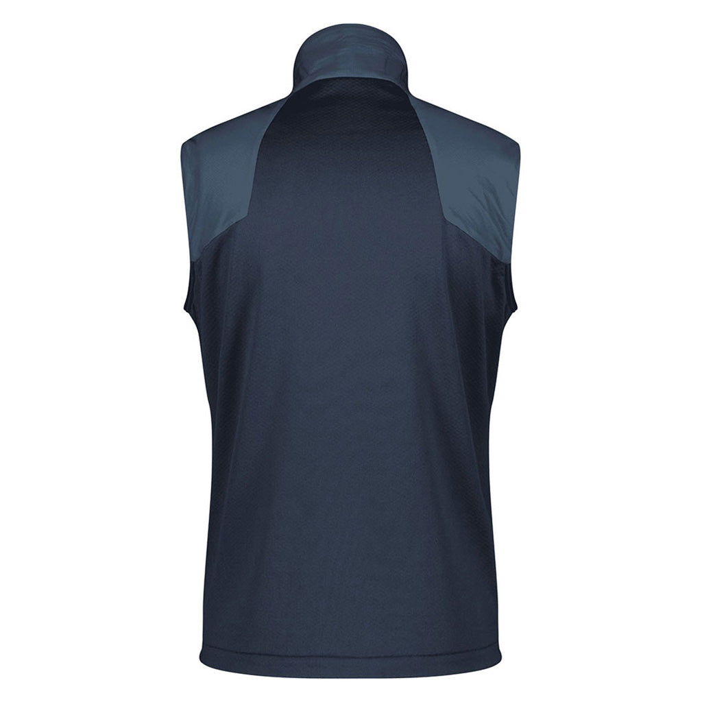 Vest Explorair Alpha Midlayer i farven Metal blå/Dark blå set bagfra