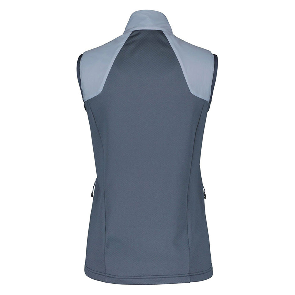 Vest Explorair Alpha Midlayer i farven Glace blå set bagfra