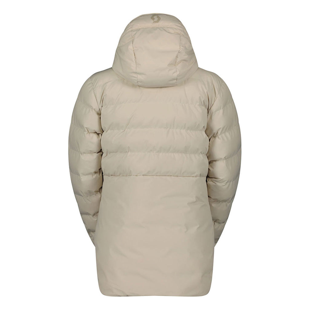 En Skijakke, Ultimate Warm i farven Dust hvid set bagfra