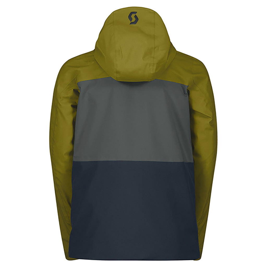 En Skijakke, Ultimate Dryo 10 i farven Meadow grøn/grå set fra siden