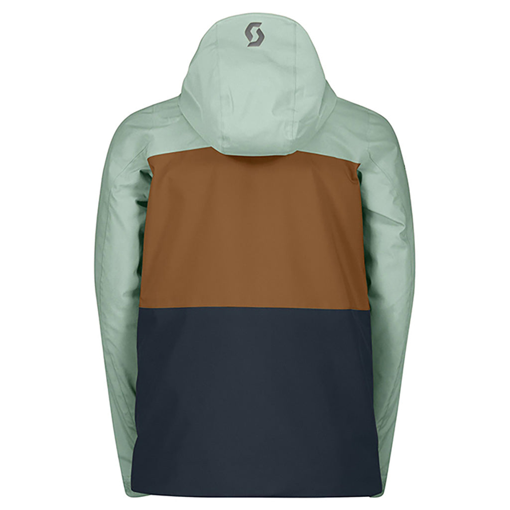 En Skijakke, Ultimate Dryo 10 i farven Fresh grøn/brun set bagfra