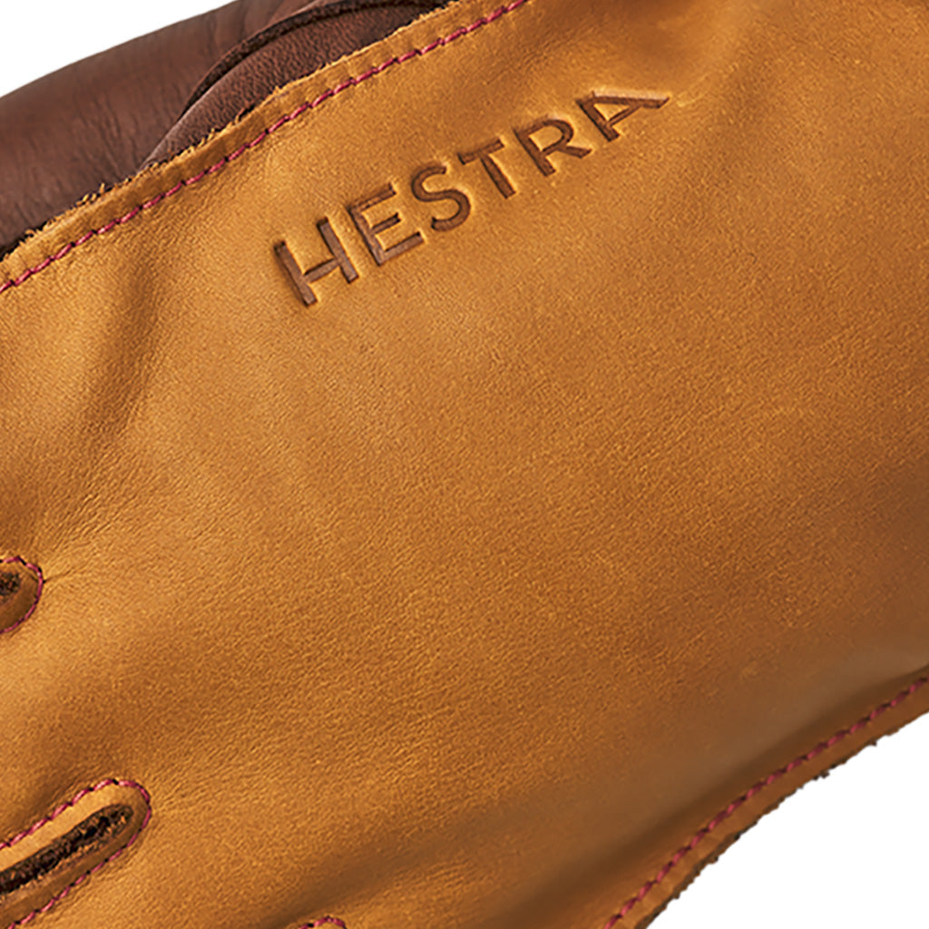 Wakayama 5 finger Handsker i farven Cork / brun nærbillede