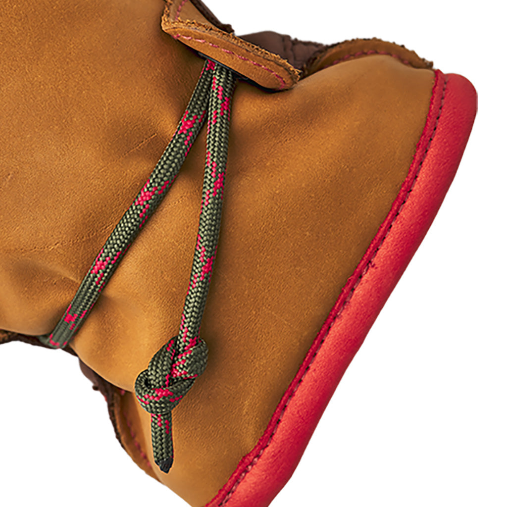 Wakayama 5 finger Handsker i farven Cork / brun detalje