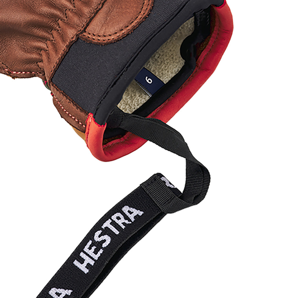 Wakayama 5 finger Handsker i farven Cork / brun nærbillede