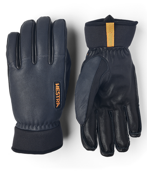 Army Leather Wool Terry 5 Finger - Handsker