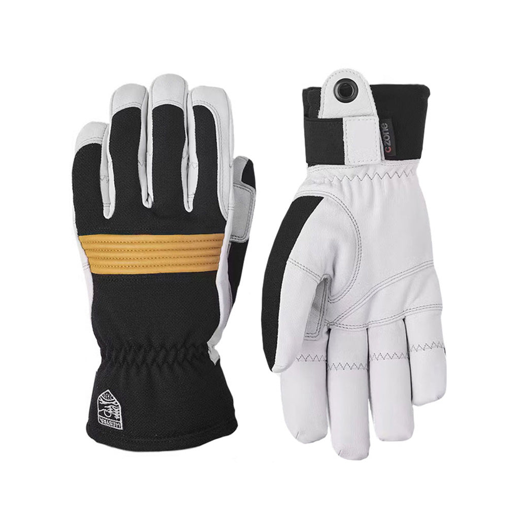 Couloir 5 Finger Handsker i farven sort / Offhvid