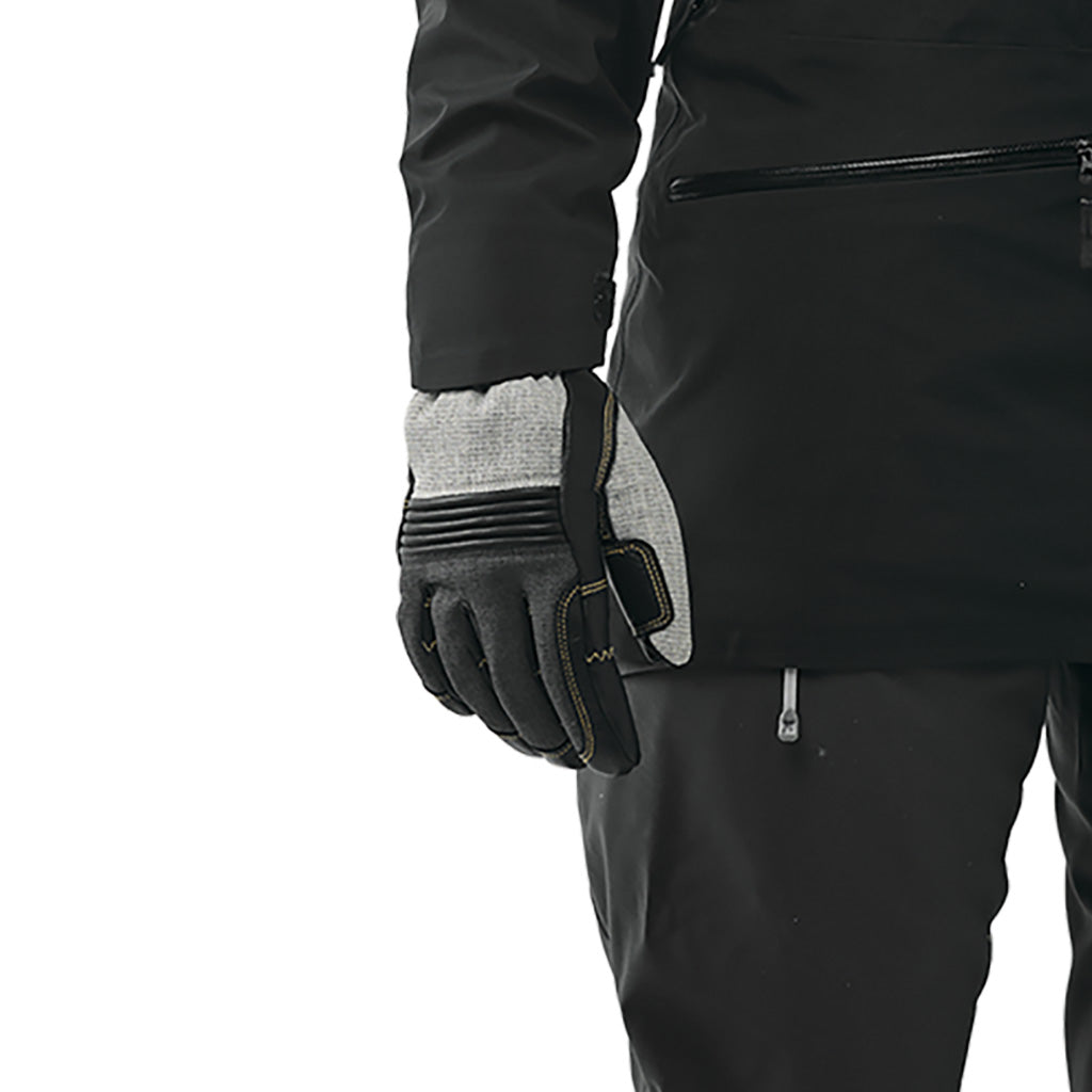 Couloir 5 Finger Handsker i farven Light grå / sort detalje