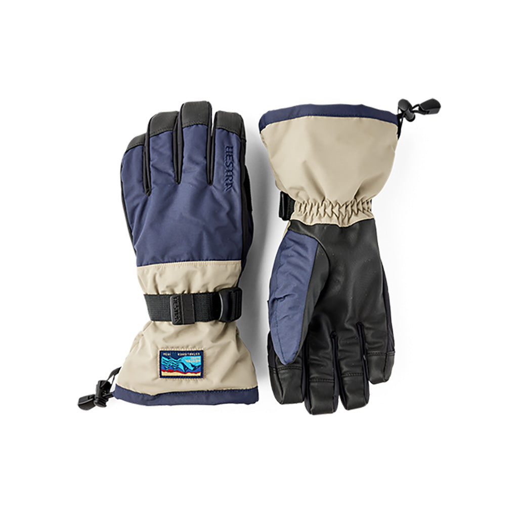 Gauntlet Sr. 5 finger Handsker i farven Dark Navy/Beige