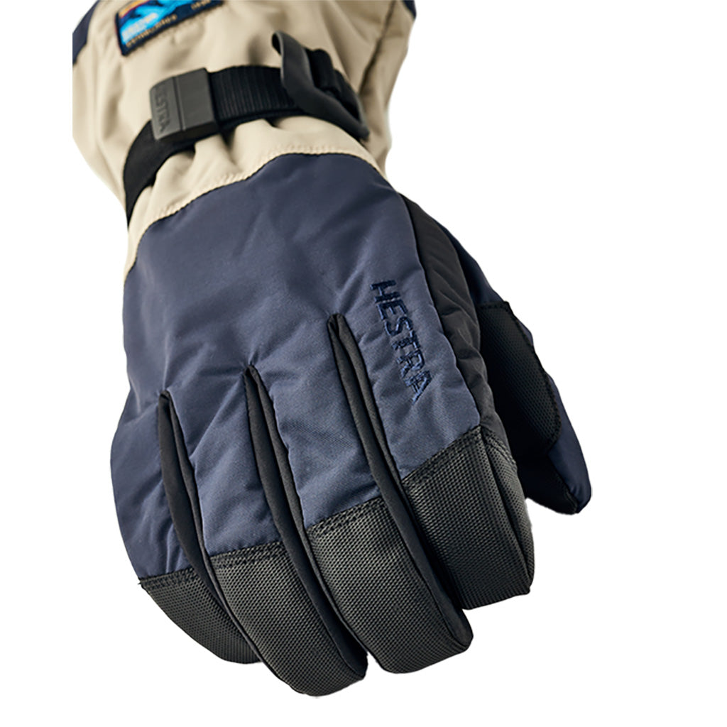 Gauntlet Sr. 5 finger Handsker i farven Dark Navy/Beige set forfra