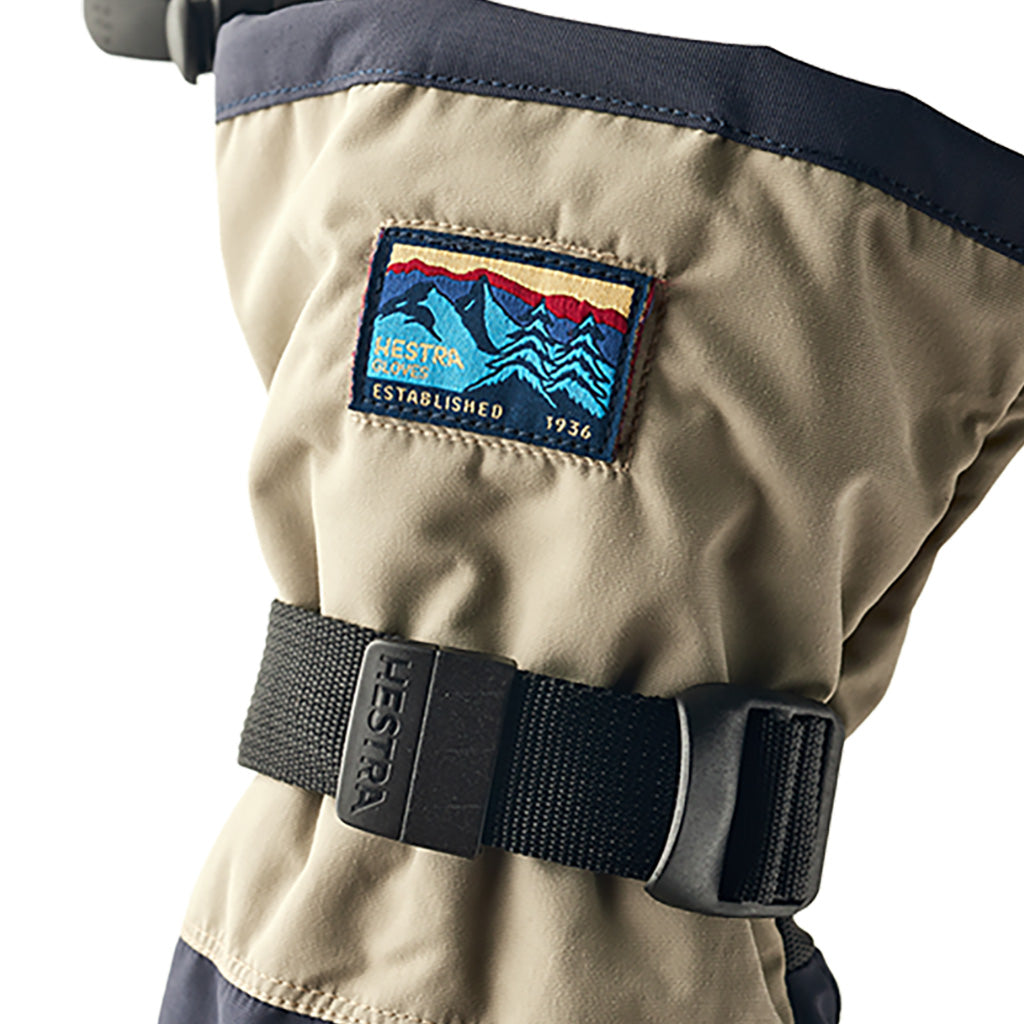 Gauntlet Sr. 5 finger Handsker i farven Dark Navy/Beige nærbillede