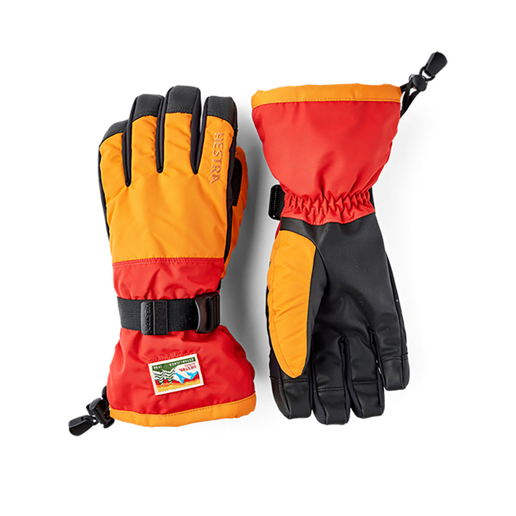 Gauntlet Sr. 5 finger Handsker i farven Orange / Light rød