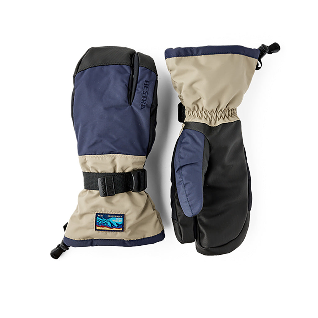 Gauntlet Sr. 3 finger Handsker i farven Dark Navy / Beige