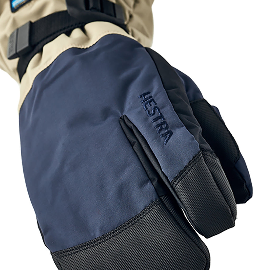 Gauntlet Sr. 3 finger Handsker i farven Dark Navy / Beige nærbillede