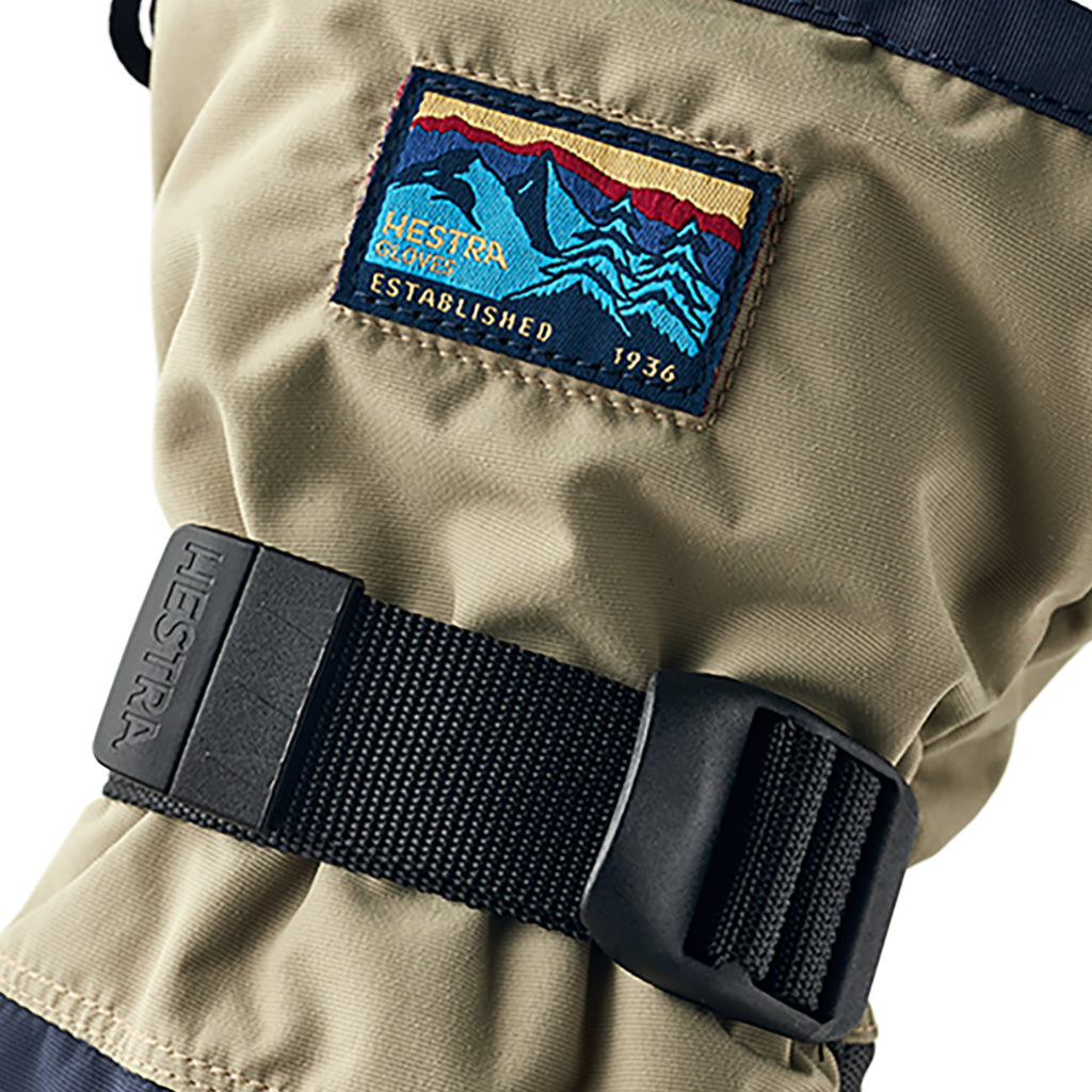 Gauntlet Sr. 3 finger Handsker i farven Dark Navy / Beige nærbillede