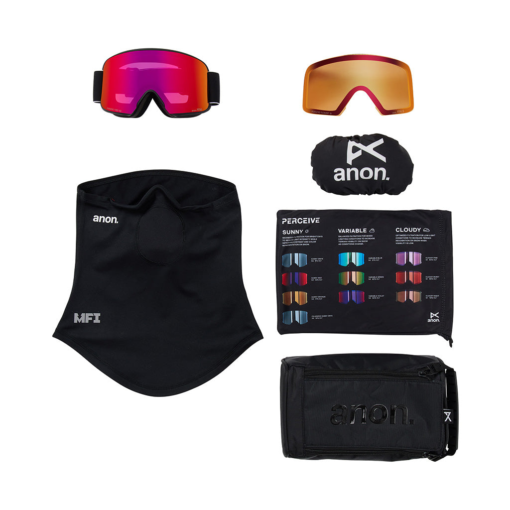 M6 Goggles - Skibrille + Ekstra Linse & Halsrør