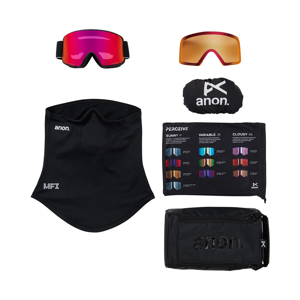 M6S - Skibrille + Ekstra Linse & Halsrør