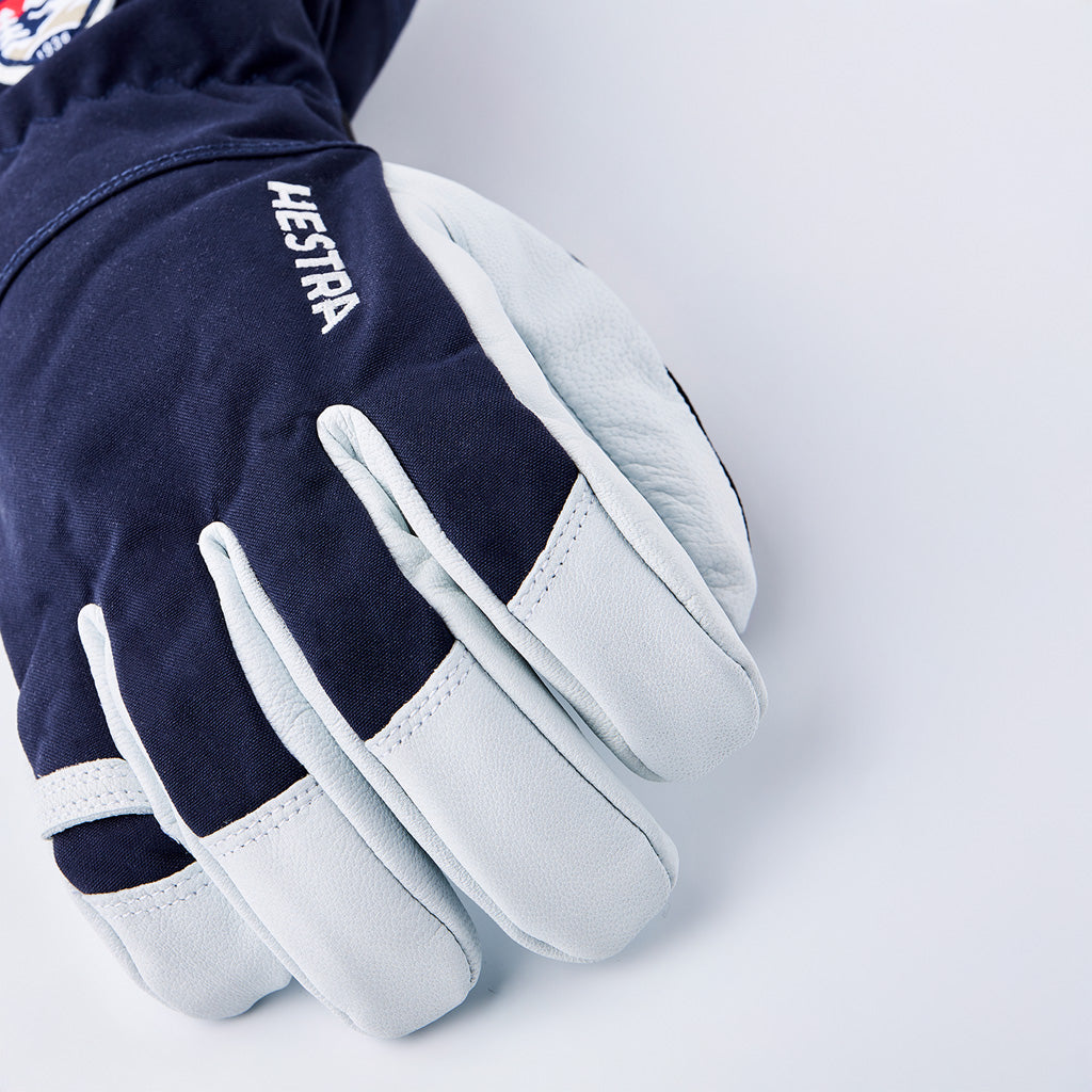 Army Leather Heli Ski 5 Finger - Handske