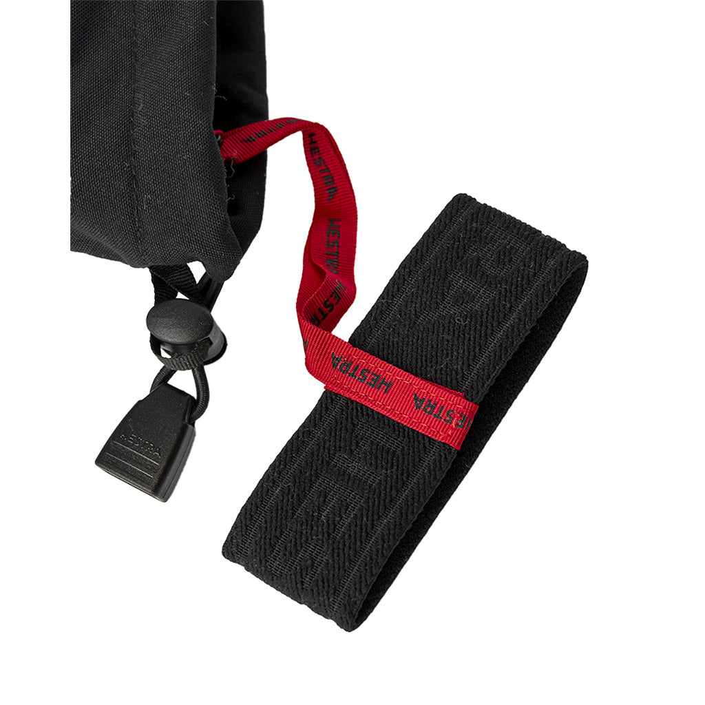 Army Leather Heli Ski Luffer i farven sort detalje