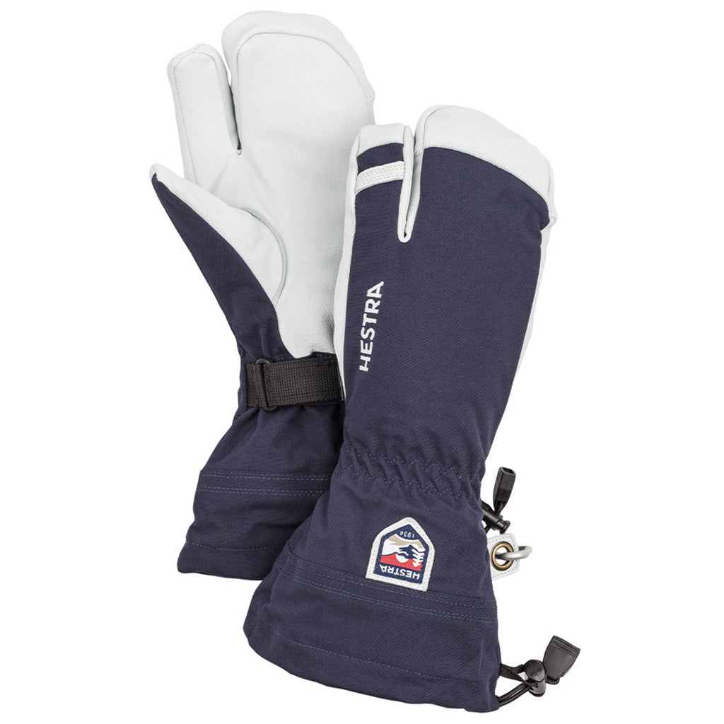 Army Leather Heli Ski 3 Finger Handsker i farven