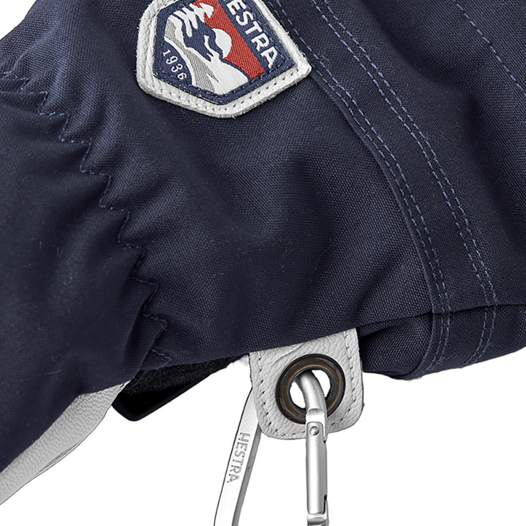 Army Leather Heli Ski 3 Finger Handsker i farven detalje