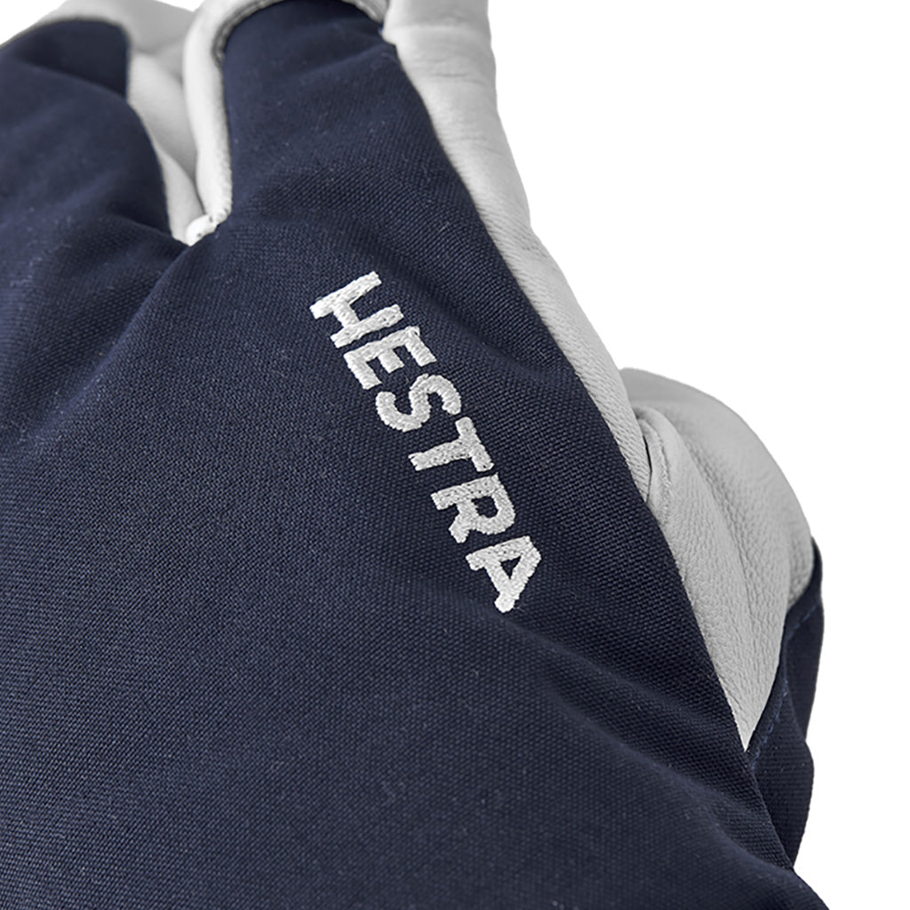 Army Leather Heli Ski 3 Finger Handsker i farven nærbillede