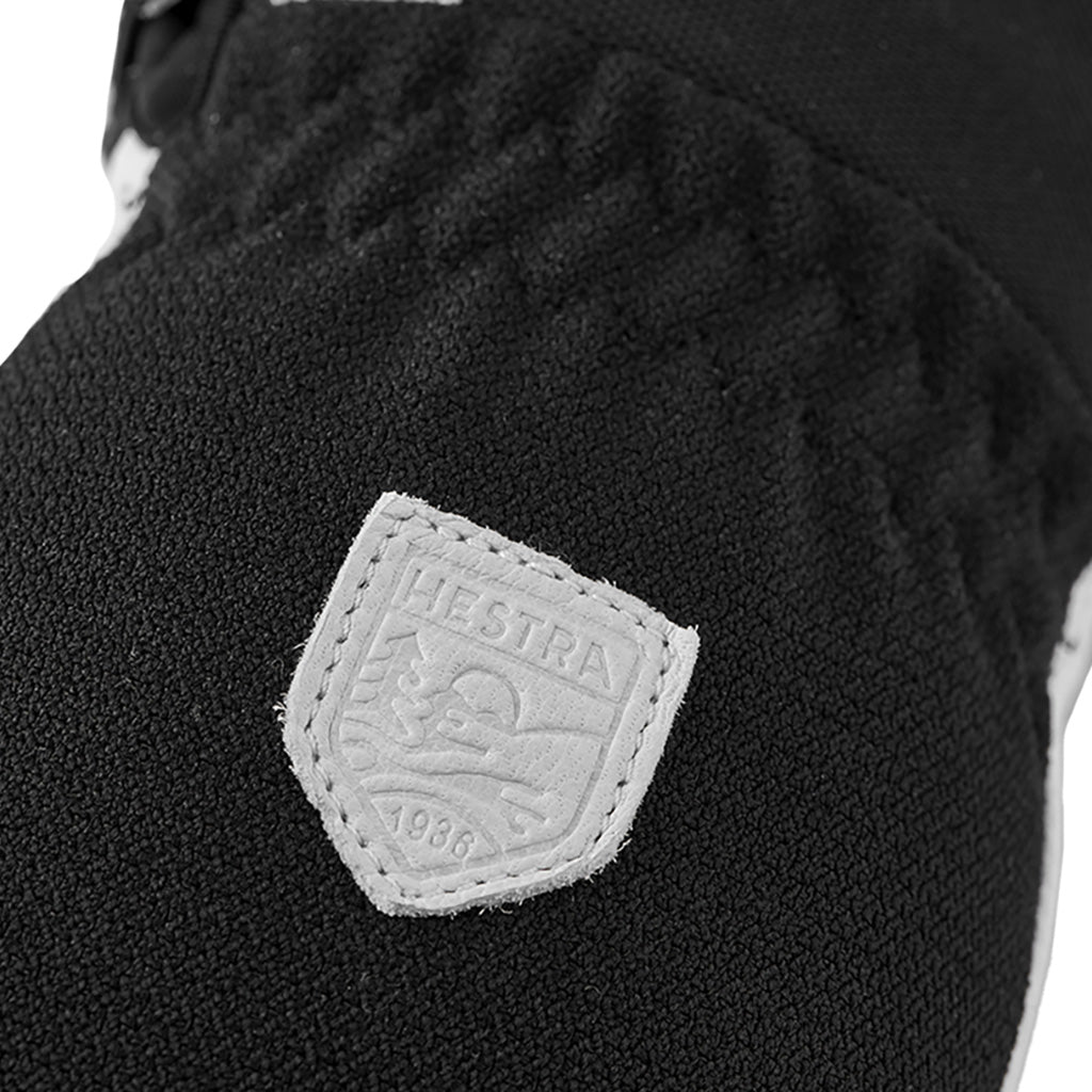 Army Leather Patrol 5 finger Handsker i farven Svart nærbillede