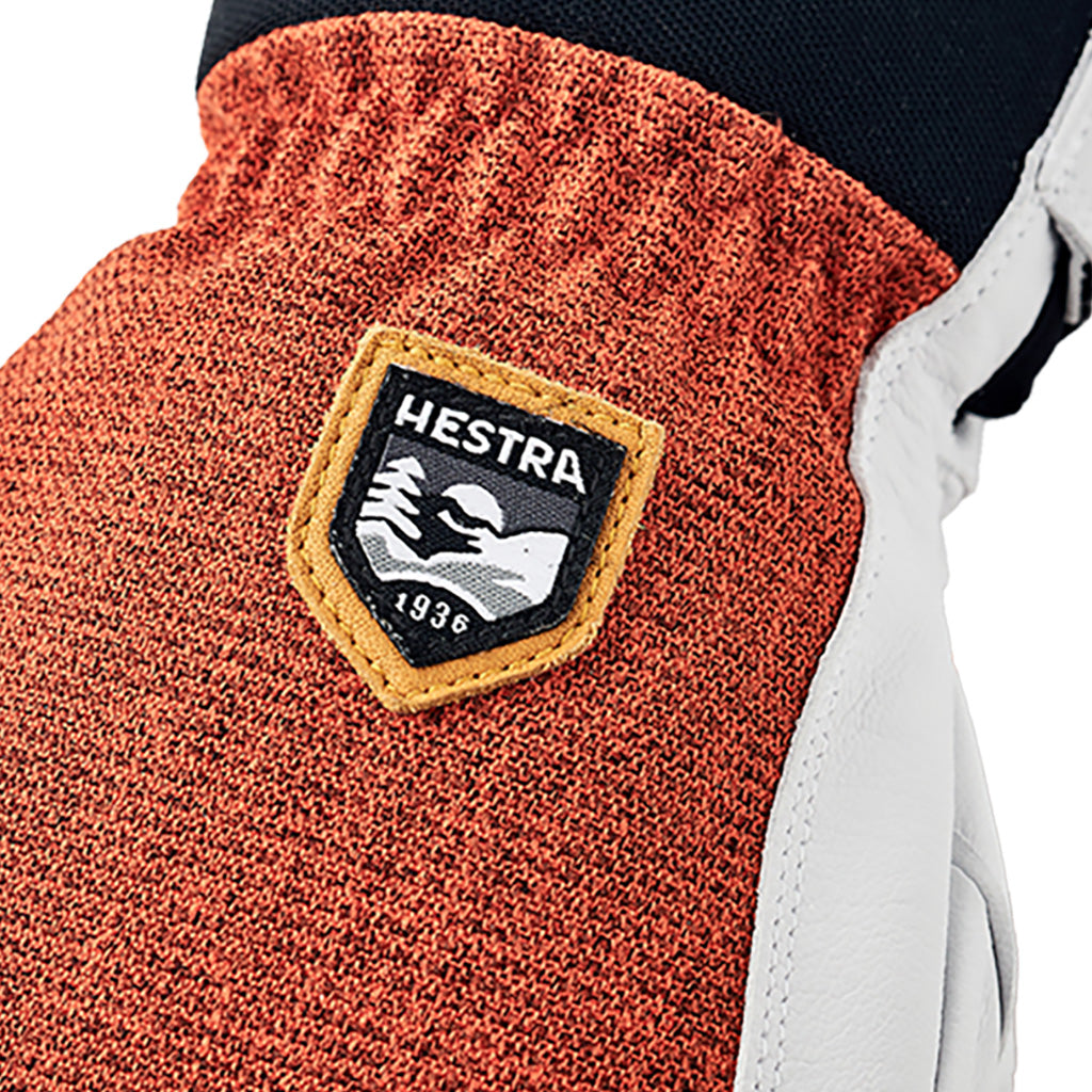 Army Leather Patrol Luffer i farven Brick rød nærbillede