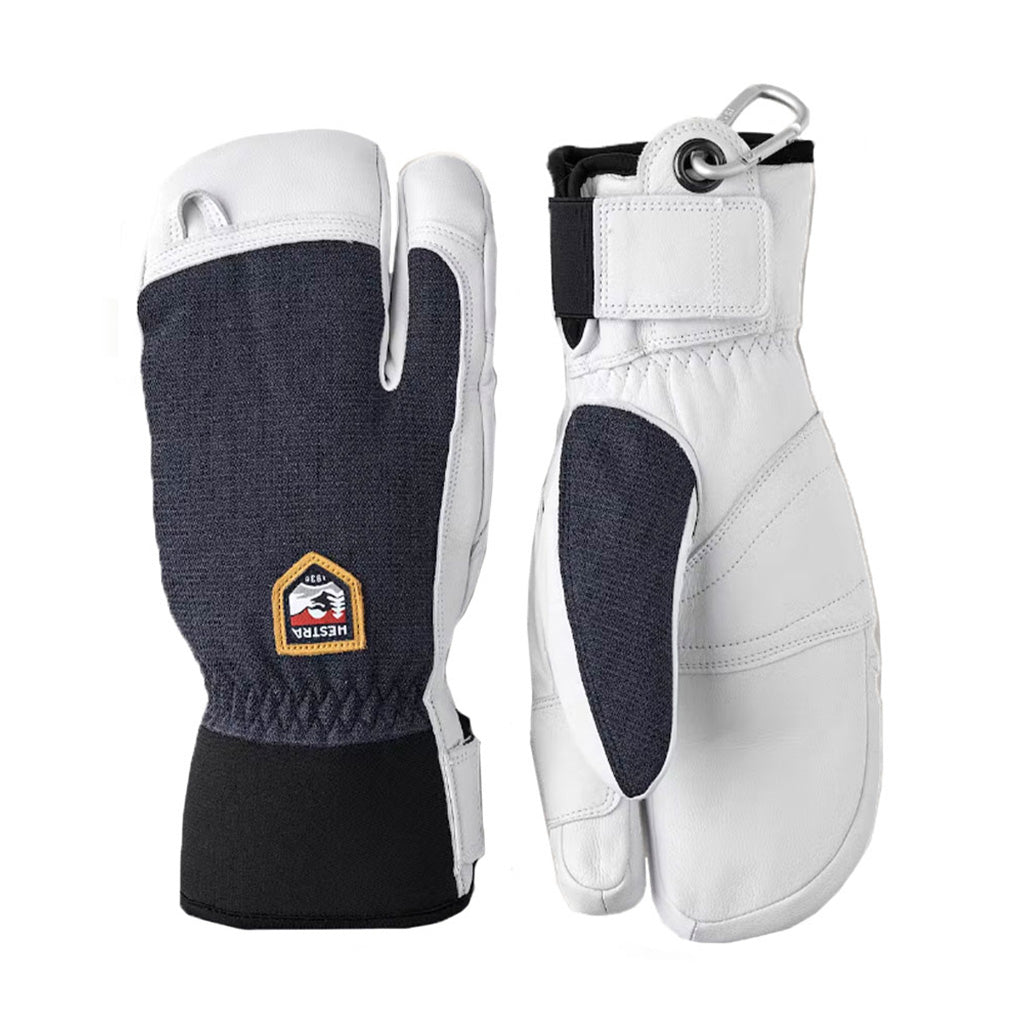 Army Leather Patrol 3 finger Handsker i farven Marin