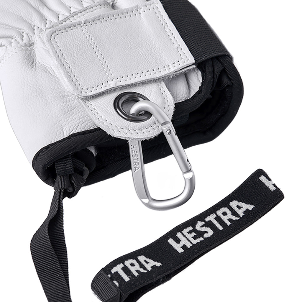 Army Leather Patrol 3 finger Handsker i farven Marin detalje