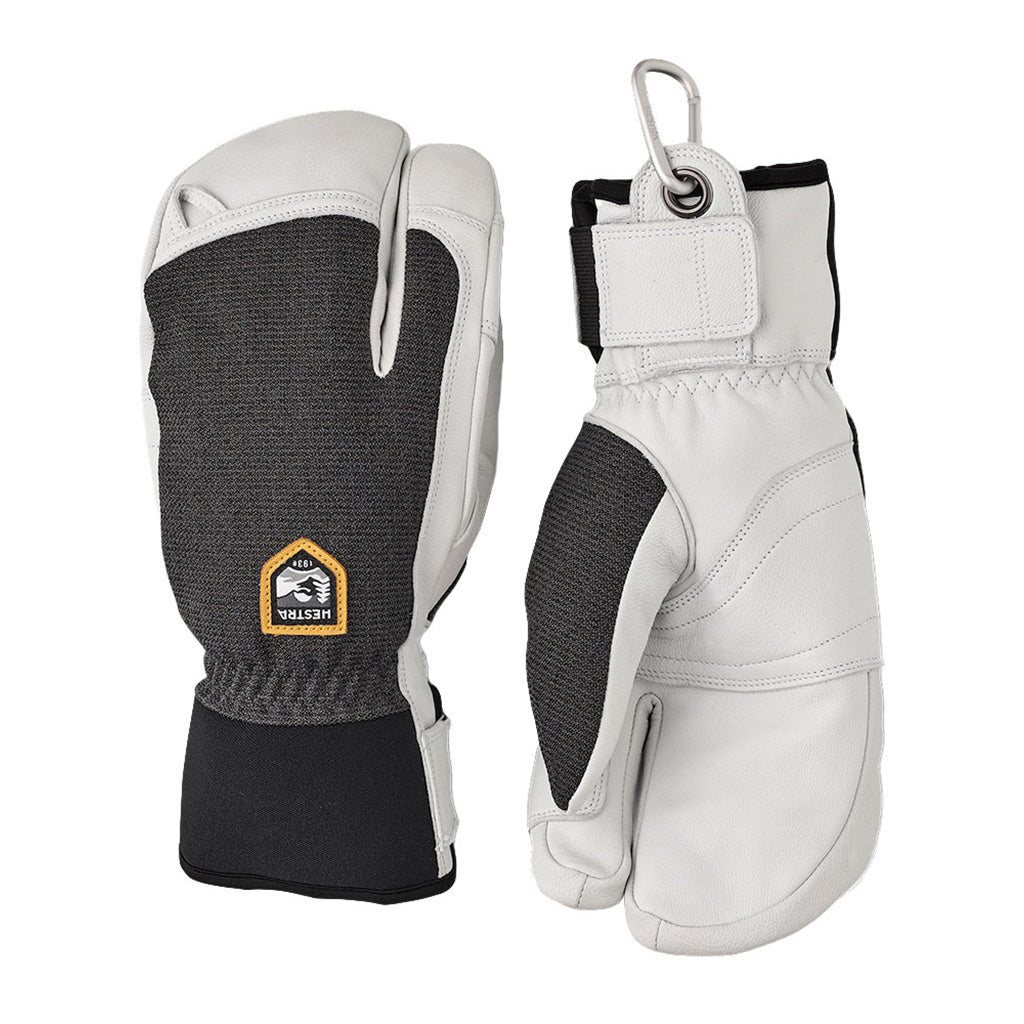 Army Leather Patrol 3 finger Handsker i farven Koks