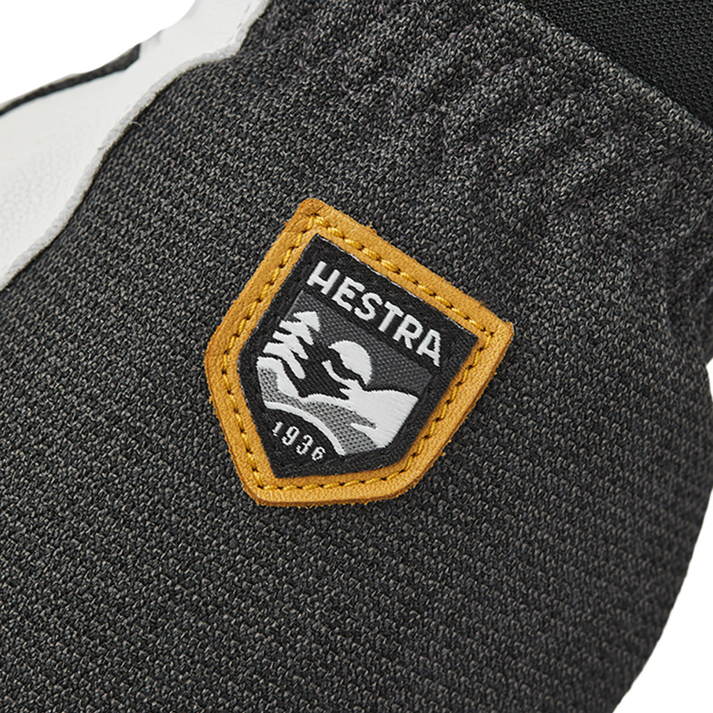 Army Leather Patrol 3 finger Handsker i farven Koks nærbillede