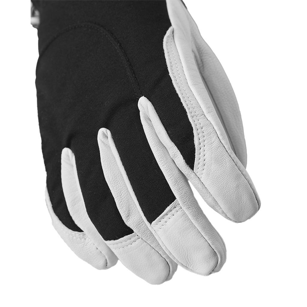 Heli Ski 5 Finger Handsker i farven sort set forfra