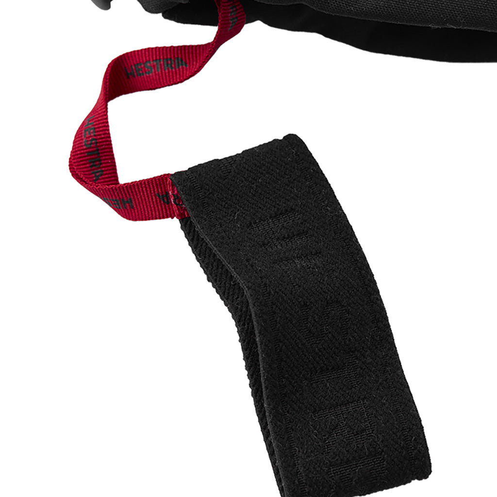 Heli Ski 5 Finger Handsker i farven sort detalje