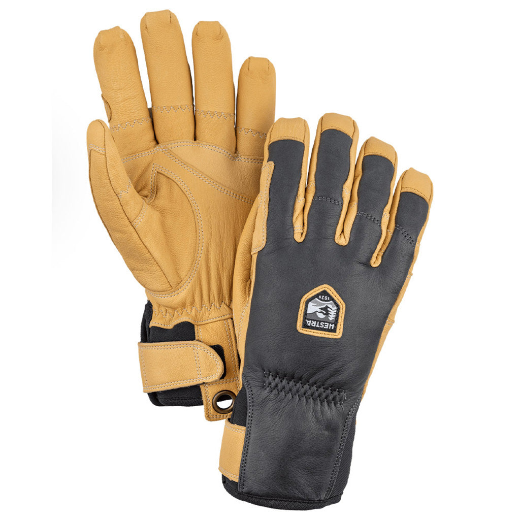 Ergo Grip Incline 5 finger Handsker i farven Grå/Naturbrun