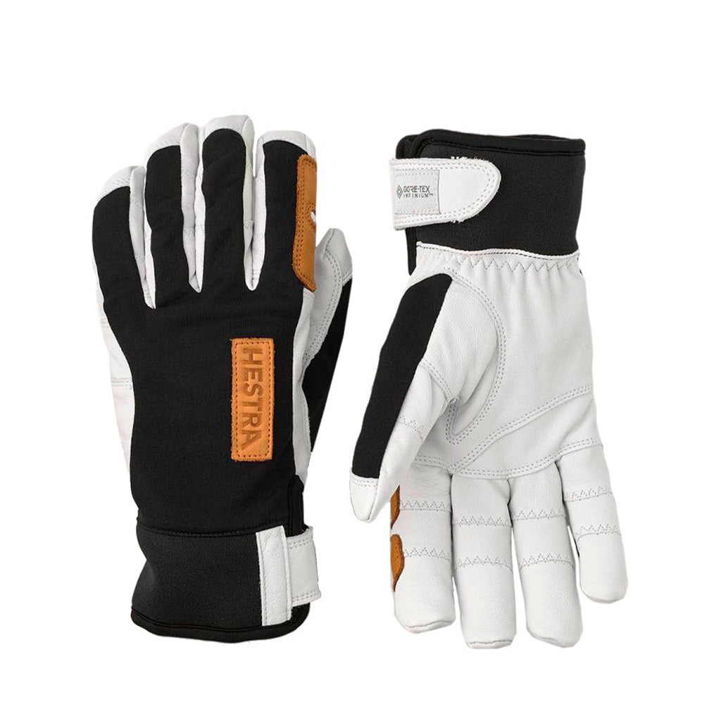 Ergo Grip Active Wool Terry 5 finger Handsker i farven Svart/Offhvid