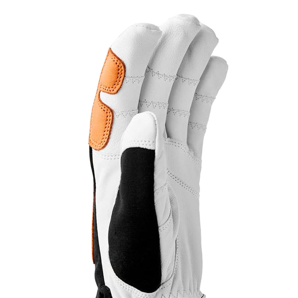 Ergo Grip Active Wool Terry 5 finger Handsker i farven Svart/Offhvid set fra en skrå vinkel
