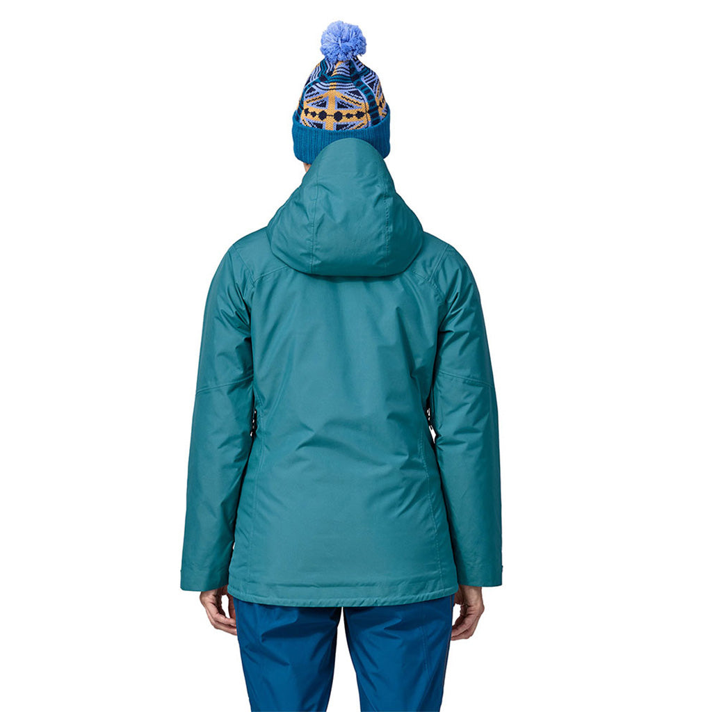 En Skijakke, Insulated Powder Town i farven Belay blå set bagfra