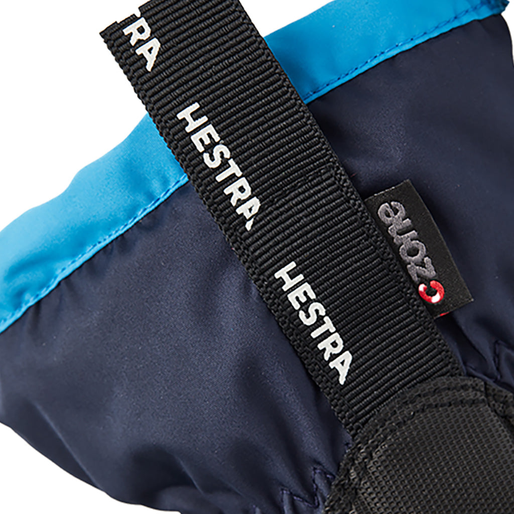 Gauntlet CZone Jr. 5 finger Handsker i farven Dark Navy/Sky blå nærbillede