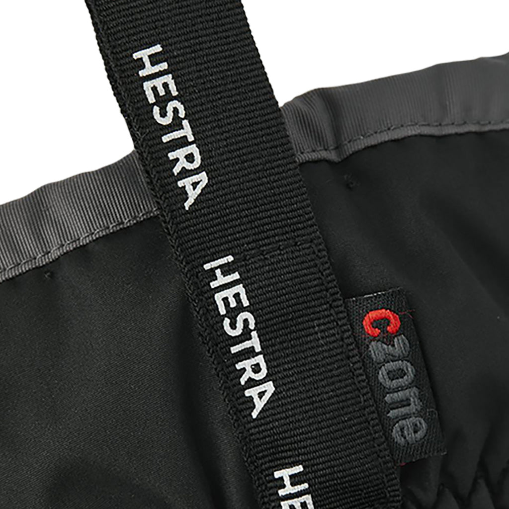 Gauntlet Czone jr. Luffer i farven Mitt sort/Graphite nærbillede af logo